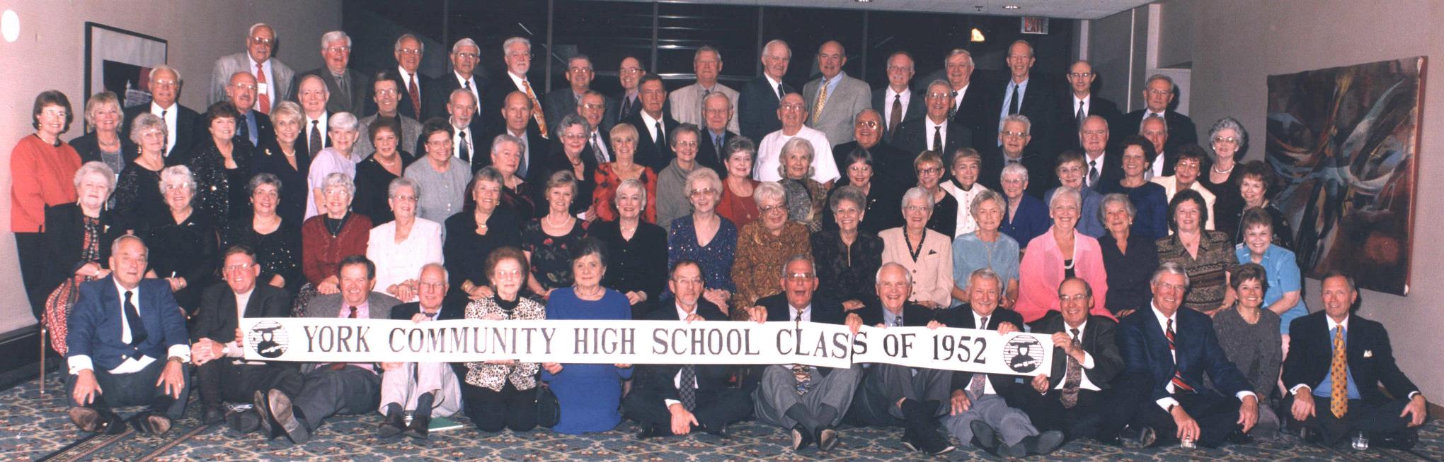 York H. S. Class of 1952 at its 50th Reunion 
