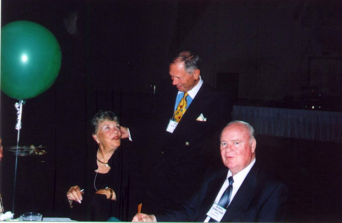 Doris and Jerry with Milton Lynnes (standing)