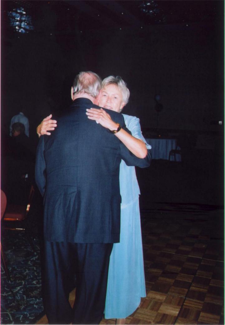 Barbara Allen Drews giving Jerry a hug for us ! 