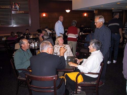 Dawn and Doris (seated) with Pete Baugh (standing)