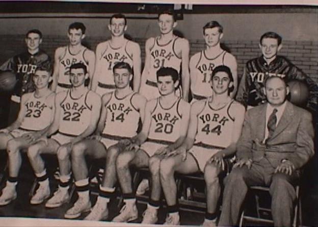 York H.S. Varsity Basketball Team, 1951-52